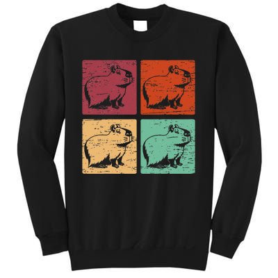 Vintage Capybara Rodent Animals Vintage Capybaras Capybara  Sweatshirt