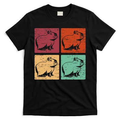 Vintage Capybara Rodent Animals Vintage Capybaras Capybara  T-Shirt