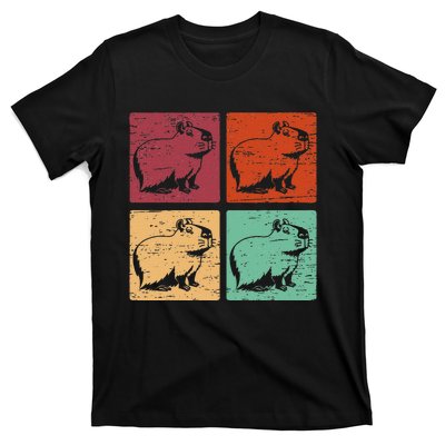 Vintage Capybara Rodent Animals Vintage Capybaras Capybara  T-Shirt