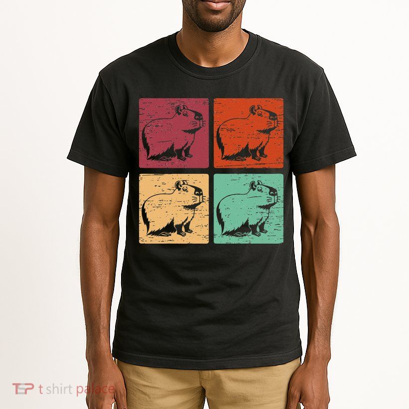 Vintage Capybara Rodent Animals Vintage Capybaras Capybara  Tall T-Shirt