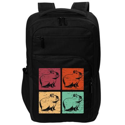 Vintage Capybara Rodent Animals Vintage Capybaras Capybara  Impact Tech Backpack