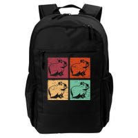 Vintage Capybara Rodent Animals Vintage Capybaras Capybara  Daily Commute Backpack