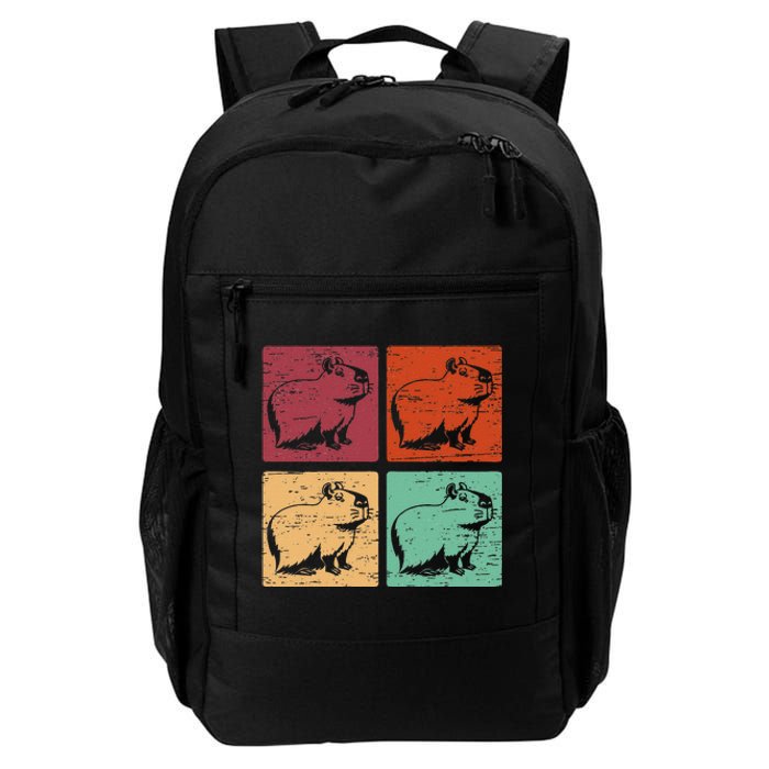 Vintage Capybara Rodent Animals Vintage Capybaras Capybara  Daily Commute Backpack