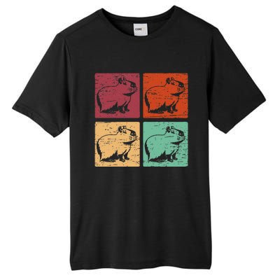 Vintage Capybara Rodent Animals Vintage Capybaras Capybara  Tall Fusion ChromaSoft Performance T-Shirt