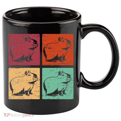 Vintage Capybara Rodent Animals Vintage Capybaras Capybara  11oz C Handle Ceramic Mug