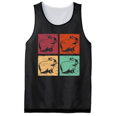 Vintage Capybara Rodent Animals Vintage Capybaras Capybara  Mesh Reversible Basketball Jersey Tank