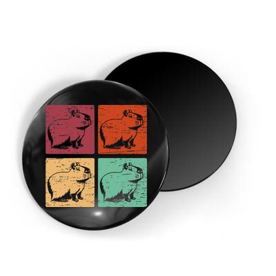 Vintage Capybara Rodent Animals Vintage Capybaras Capybara  Magnet