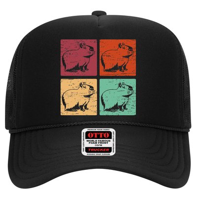 Vintage Capybara Rodent Animals Vintage Capybaras Capybara  Trucker Hat