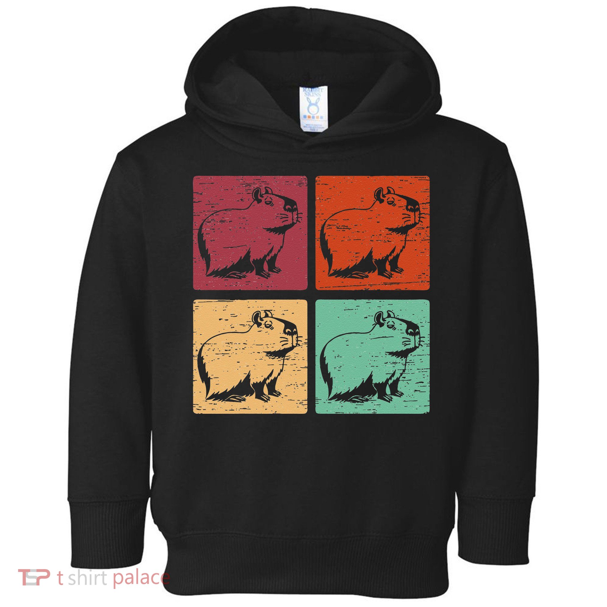 Vintage Capybara Rodent Animals Vintage Capybaras Capybara  Toddler Hoodie