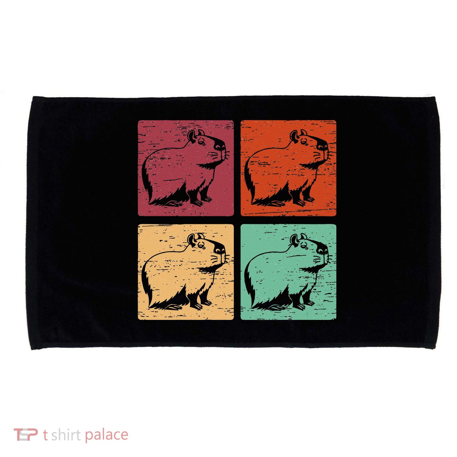 Vintage Capybara Rodent Animals Vintage Capybaras Capybara  Microfiber Hand Towel