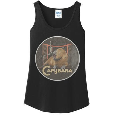 Vintage Capybara Retro Capybara Ladies Essential Tank