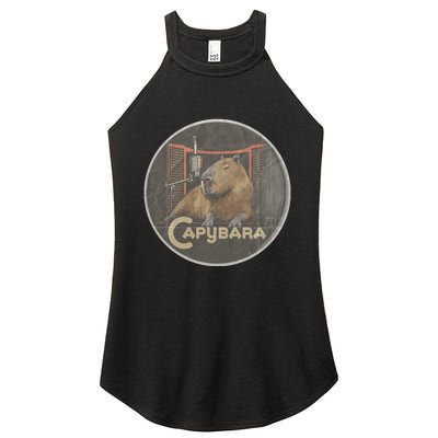 Vintage Capybara Retro Capybara Women's Perfect Tri Rocker Tank