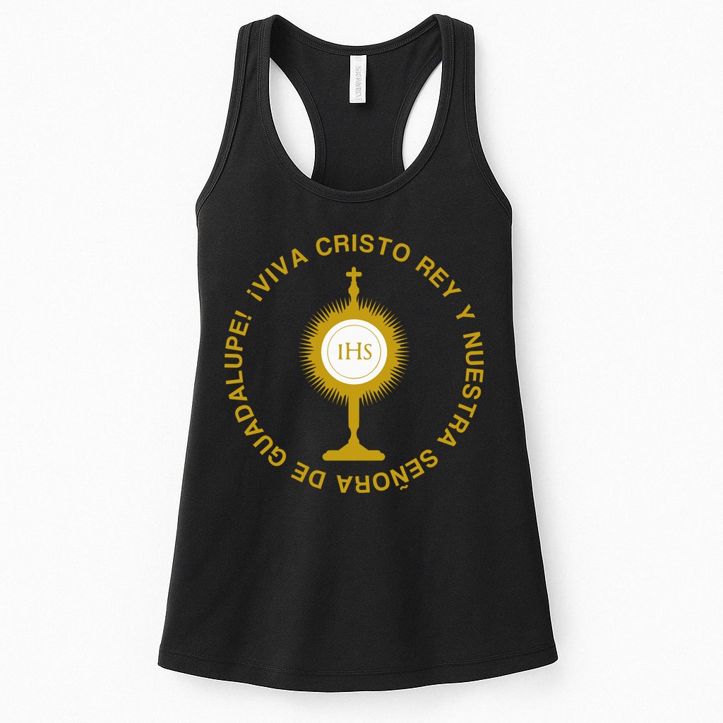 Viva Cristo Rey Catholic Cristeros Gift Womens Tank Top