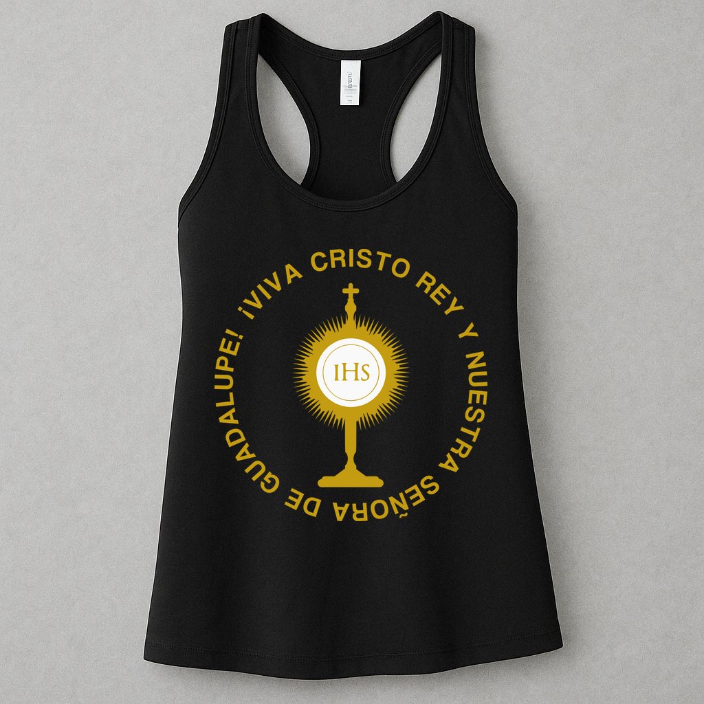 Viva Cristo Rey Catholic Cristeros Gift Womens Tank Top