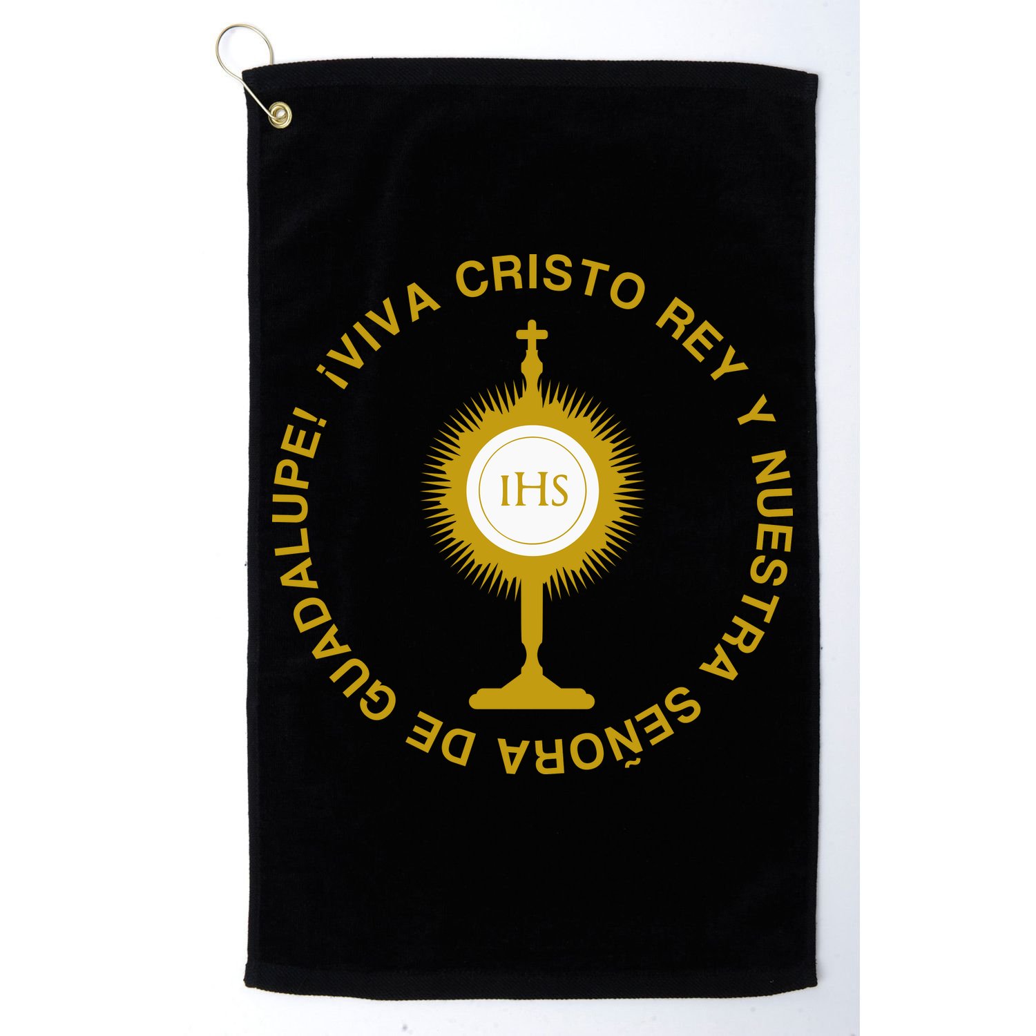 Viva Cristo Rey Catholic Cristeros Gift Golf Towel