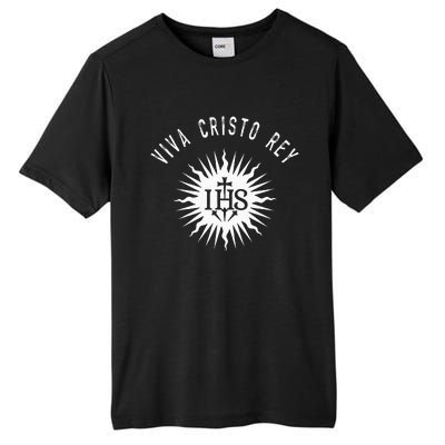 Viva Cristo Rey Roman Catholic Cristeros Tall Fusion ChromaSoft Performance T-Shirt