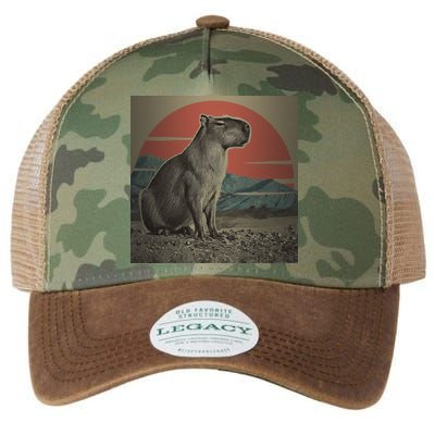 Vintage Capybara Retro Capybara Legacy Tie Dye Trucker Hat