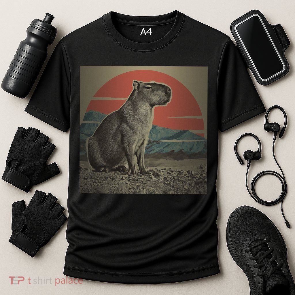 Vintage Capybara Retro Capybara Performance Shirt