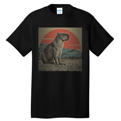 Vintage Capybara Retro Capybara Tall T-Shirt