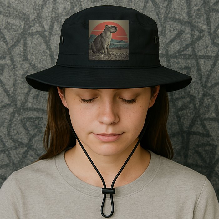 Vintage Capybara Retro Capybara Bucket Hat
