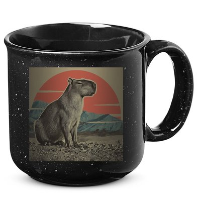 Vintage Capybara Retro Capybara 15oz Campfire Ceramic Mug