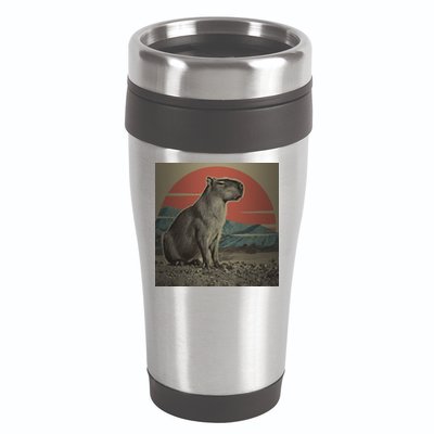 Vintage Capybara Retro Capybara 16oz Travel Tumbler