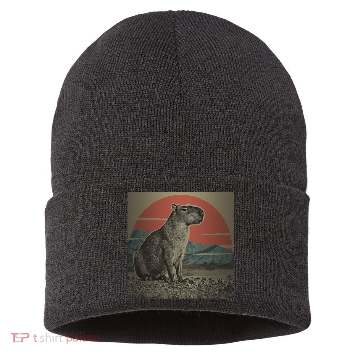 Vintage Capybara Retro Capybara Sustainable Knit Beanie