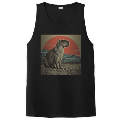 Vintage Capybara Retro Capybara PosiCharge Competitor Tank