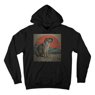 Vintage Capybara Retro Capybara Tall Hoodie
