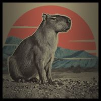 Vintage Capybara Retro Capybara Visor