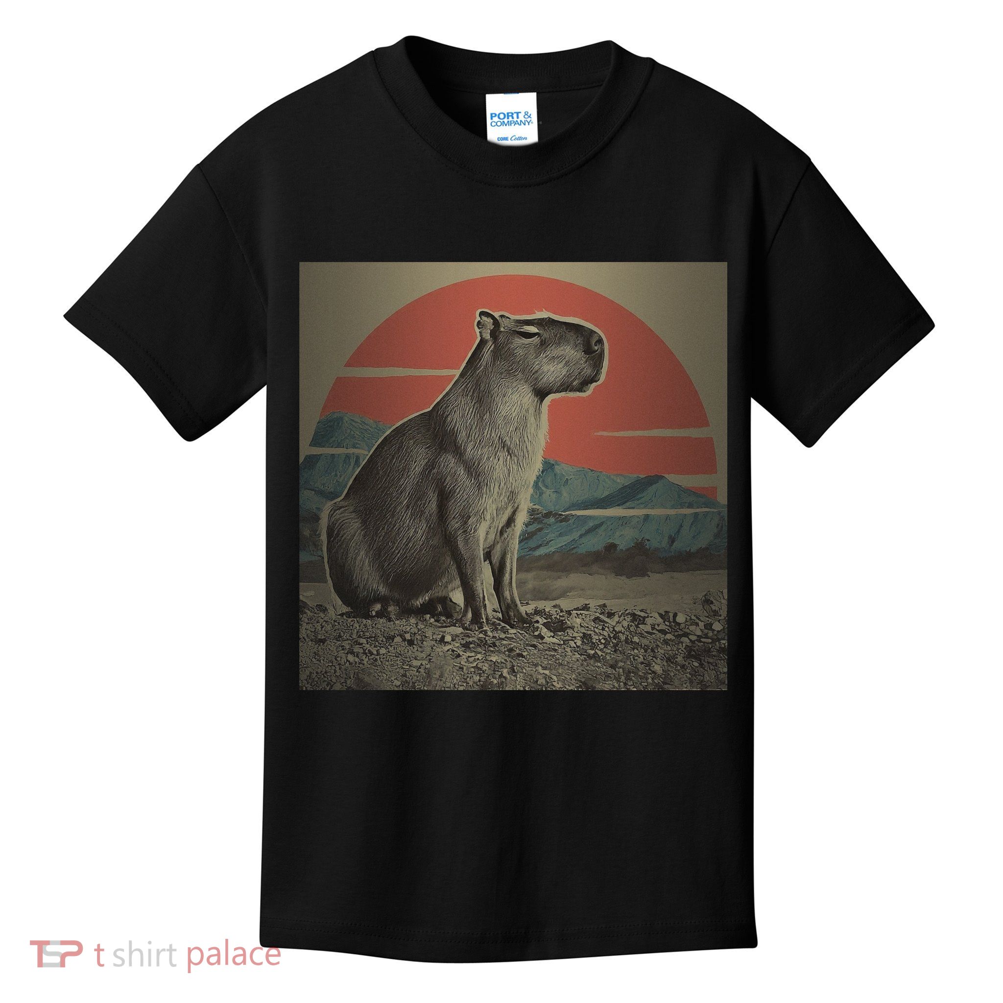 Vintage Capybara Retro Capybara Kids T-Shirt