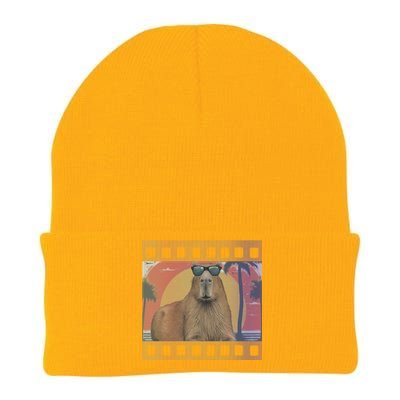 Vintage Capybara Retro Capybara Knit Cap Winter Beanie