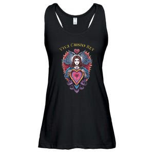 Viva Cristo Rey Sacred Heart Roman Catholic Ladies Essential Flowy Tank