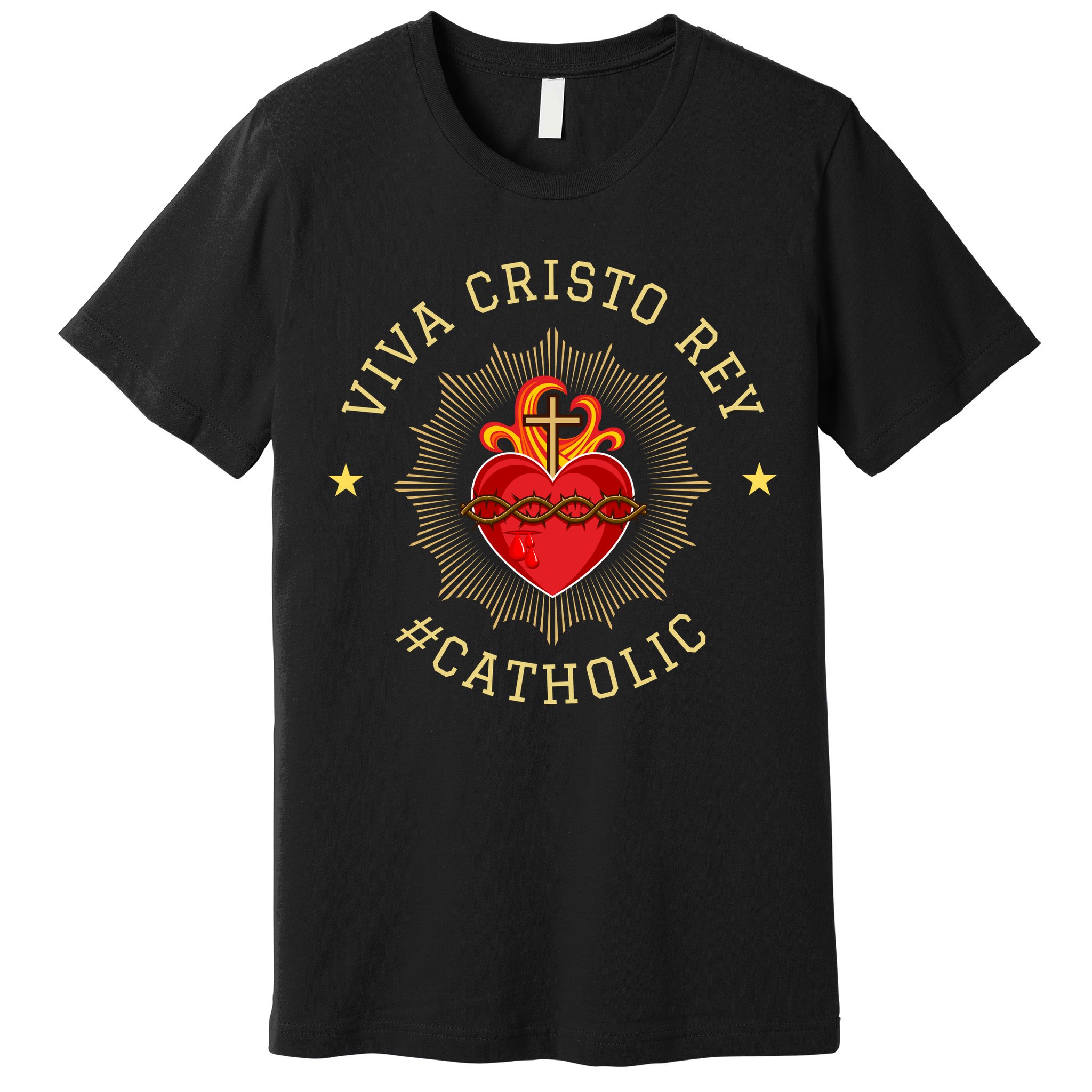 Viva Cristo Rey Roman Catholic Gift Premium T-Shirt