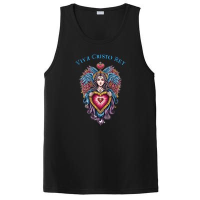 Viva Cristo Rey Sacred Heart Roman Catholic PosiCharge Competitor Tank