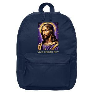 Viva Cristo Rey Catholic Jesus Christ The King 16 in Basic Backpack