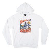 Vintage Cowhide Riding Cowboys Western Country Hoodie