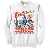 Vintage Cowhide Riding Cowboys Western Country Sweatshirt