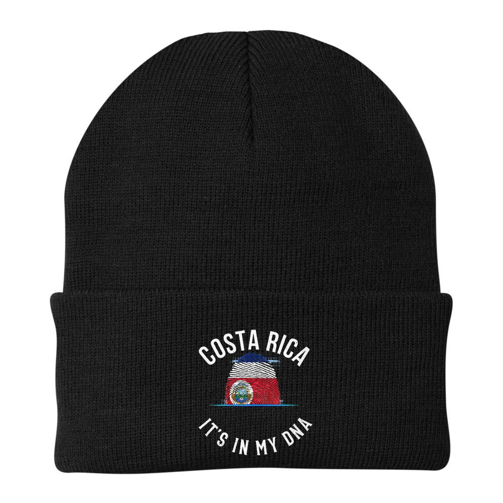 Vintage Costa Rica Flag It Is In My DNA Costa Rican Gift Beanie