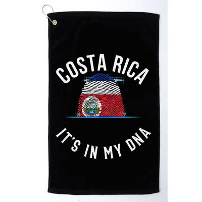Vintage Costa Rica Flag It Is In My DNA Costa Rican Gift Golf Towel