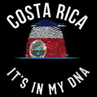 Vintage Costa Rica Flag It Is In My DNA Costa Rican Gift Visor