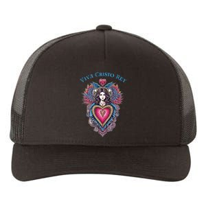 Viva Cristo Rey Sacred Heart Roman Catholic Yupoong Adult 5-Panel Trucker Hat