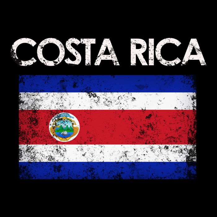 Vintage Costa Rica Rican Flag Pride Cool Gift Bucket Hat