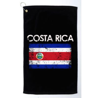 Vintage Costa Rica Rican Flag Pride Cool Gift Golf Towel