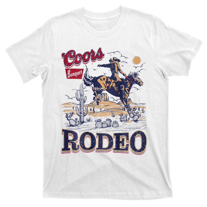 Vintage Cowhide Riding Cow Western Country Rodeo T-Shirt