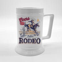 Vintage Cowhide Riding Cow Western Country Rodeo Beer Stein