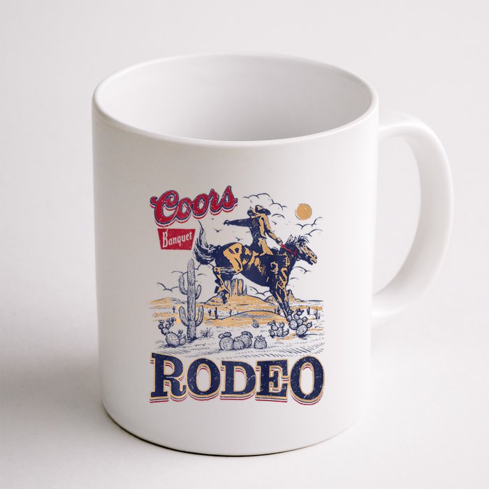 Vintage Cowhide Riding Cow Western Country Rodeo Coffee Mug