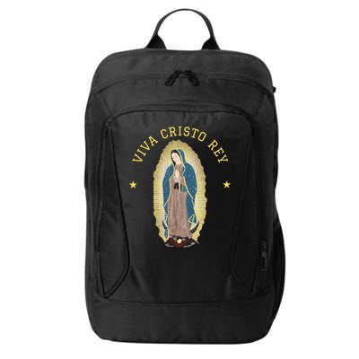 Viva Cristo Rey Our Lady Of Guadalupe Roman Catholic Gift City Backpack