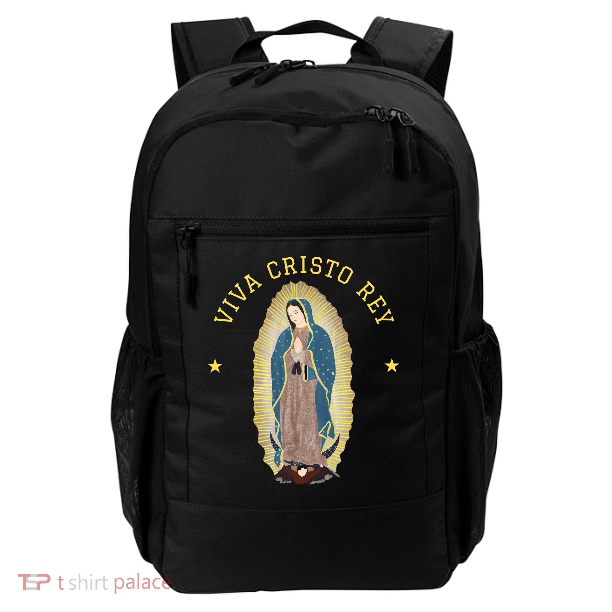 Viva Cristo Rey Our Lady Of Guadalupe Roman Catholic Gift Backpack