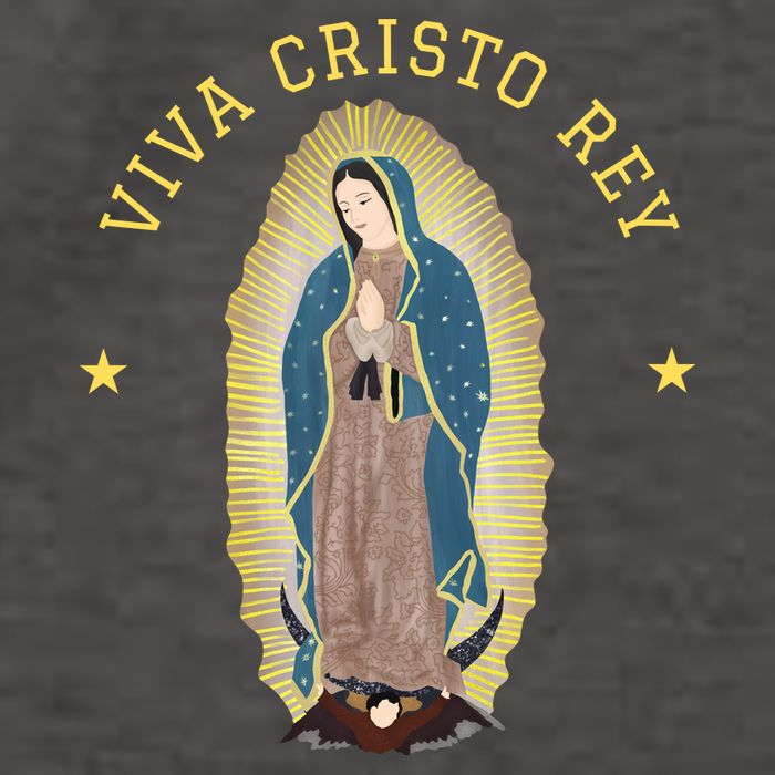 Viva Cristo Rey Our Lady Of Guadalupe Roman Catholic Gift Vector Backpack
